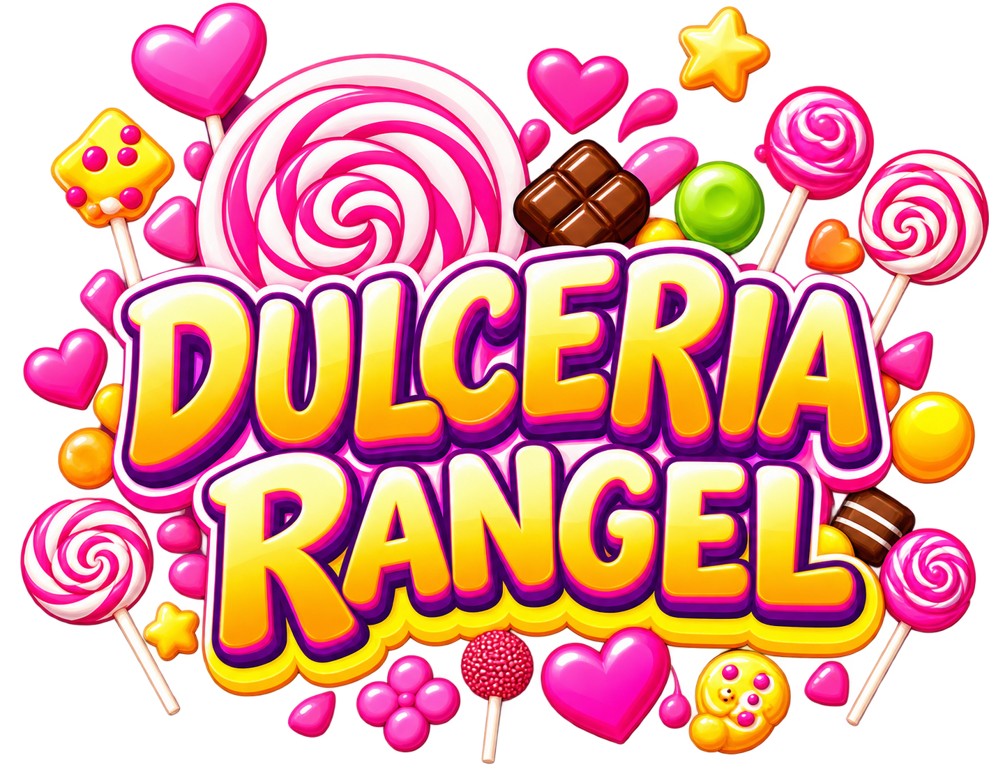 Logotipo original de Dulcería Rangel